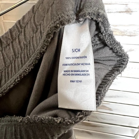 SPLENDID Women's Camo Camouflage Loose Fit Jogger Pants Drawstring Waist Gray S - Picture 9 of 12